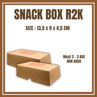 Non-Aqua Cake Box Packaging Size 13.5 x 9 x 4.5 cm Thick Craft Non-laminated