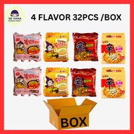 Buldak Carbonara 4pcs/pack 520g 4Cheese 4pcs/pack 580 Toomba 4pcs/pack 548g Stir Fry 4pcs/pack 524g