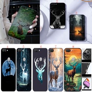OPPO A56 OPPO A77 F3 R9 R9S A79 A98 5G A38 A16K X3 Lite X3 Neo F1 Plus Find X3 X3 Pro Q41 deer Soft black phone case