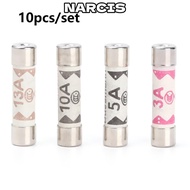 NARCIS 10Pcs Ceramic Fuse 3-13A House Hold Mains Plug British Plug