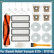 Xiaomi Robot Vacuum X10+ X10 Plus B101GL B101US Vacuum Cleaner Accessories Main Brush Side Brush Hepa Filter Dust Bag Mop