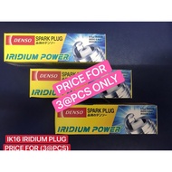 DENSO IK16 IRIDIUM PLUG VIVA KENARI KELISA (3@PCS ONLY*)