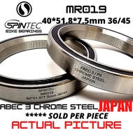 SPINTEC MR019 JAPAN Chrome Steel Rubber Sealed Bearings for Giant Trek Bike Headset