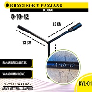 KODAI LONG Y-SOCKET WRENCH 8-10-12 Y-WRENCH KYL-01 Y-TYPE WRENCH ORIGINAL @ARMY