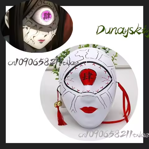 Nakime Horror Scary Cosplay Props White Red One Eye Mask Scary Jirai Kei Party Daily Stage Halloween