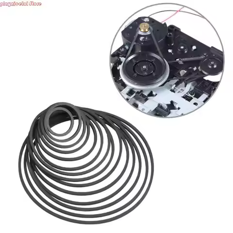 Square Rubber Drive Belt 1.2mm for Turntables Cassette Players Tape Recorder Machine 19mm-100mm Fold