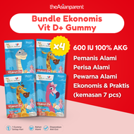 Gummy Vitamin D+ Anak Isi 7 Pcs dengan Vitamin D3 600 IU | Youvit x theAsianparent Vitamin D Gummy A