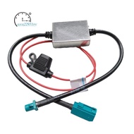 FM AM Radio 5th Generation ANT208 Car 12V Inline Antenna Signal Booster 25dB Gain Noise Level Under 