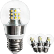 KCO Lighting Dimmable E26 LED Light Bulbs, 7W Glass Ball LED Bulbs (60W Halogen Equivalent), 3000K W