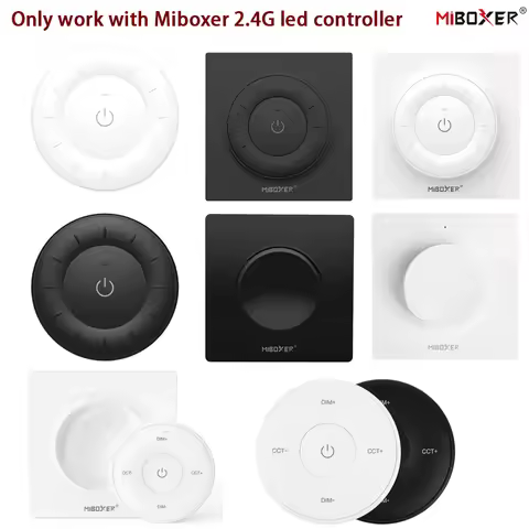 Miboxer K0S K1 K2 K3 Battery Powered 2.4G RF Wall Mounted Rotating Switch Remote Controller For CCT 
