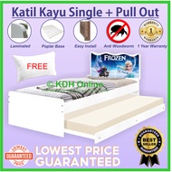 {Free Pillow} SN 04 SB Katil budak cartoon/Kid bed/wood bed/katil kayu/katil single/pullout bed/katil berquality/