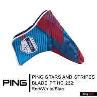 PING HEAD COVER STARS AND STRIPES BLADE PT HC 232 LIMITED PING HEAD COVER ปลอกหัวไม้กอล์ฟ ปลอกหุ้มหั