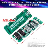BMS 3S 20A 11.1V 12V 12.6V 18650 Lithium Battery Protection Board