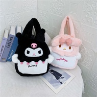 HITAM Tt63 Latest fictional character fur bag / tote bag with pink and black hooded rabbit motif