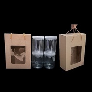 5 pcs 800 Jar Carrying Boxes ML contains 4 Carrying Boxes, Dry Cake Jars, Hampers Packaging, Size 9.