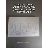 BTS SUGA | MIN YOONGI | AGUST D D-DAY (VERSION 1) ALBUM WITHOUT PHOTOCARDS