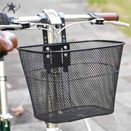 [lkpzhtw9] Detachable Front Bike Basket Easy to Install Storage Adjustable Fitting with