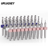 UPLUCKEY PCB Drill Bits Multifunctional PCB Twist Drill Wood CNC Drill Engraving Bit CNC Milling Cut