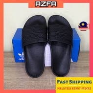 VYAP 100% Original[TERMURAH HARI INI] Adidas Adilette Adidas Full Black Sandal Selipar  Lelaki Adidas Adilette Sandals S