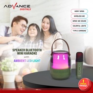 Advance Wireless Speaker Aktif Bluetooth Karaoke Full Bass 2 Inch V-15