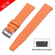 Premium Grade Quick Release Watch Band 20mm 22mm FKM Rubber Tropic Strap Waterproof Breathable Brace