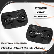 YAMAHA XMAX 400/300/250/125 Front Brake Fluid Reservoir Cover CNC Motorcycle Brake Master Tank Pump Cap XMAX Accessories