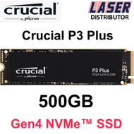 Crucial P3 Plus 500GB NVMe PCIe Gen 4 M.2 2280 SSD