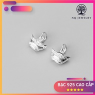 Charm S925 white bar S925 hanging