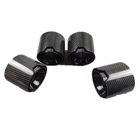 1 Pc M Exhaust Pipe Muffler Tip For BMW M3 G80 M4 G82 G83 2020+ INLET 80MM Stainless Steel Carbon Fi