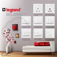 Legrand Belanko S 13A 1 2 3 4 Gang Switch 2 Way Telephone TV Astro cat5e cat6 Bell 20A Universal 15A