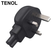 [TENOL] UK to IEC320 C5 Plug Adapter UK Plug Male to IEC320 C5 Female Plug for Digital