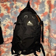 95% new Gregory Day and Half pack zippers backpack black 33L 黑色尼龍拉鏈露營背囊 書包 背包