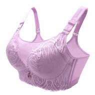 95D Chubby Girl plus Size Wireless Fashion Tape Tube Top Lace Big Chest Small Full Cup Thin Bra 85e