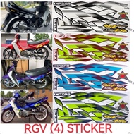 RGV BODY COVER STICKER STRIPE COVER SET RGV120 RG110 (4) BLUE BLACK RED RGV 120 RG 110 SUZUKI