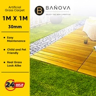 BANOVA ARTIFICIAL GRASS CARPET 1M X 1M X (20MM) / (25MM) / (30MM)