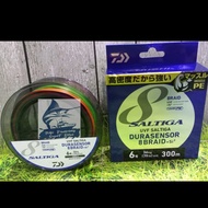 PE UFV DAIWA SALTIGA DURASENSOR X8+SI2 300M PE6 MULTICOLOUR