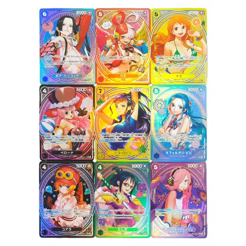 9PCS One Piece Japanese Heroines Nami Robin Hancock Reiju Vivi Perona Tashigi EB03-053 EB03-055 Coll