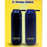 [Enercal Plus] Insulated Light Thermos Flask - Matte Edition 350ml With Silicon Handle Water Bottle 