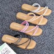 Factory Wholesale Shoes Craft Shoes Light Luxury Rhinestone Flat Non-slip Women's Slippers
