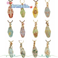 ARMARIO Zodiac Sign Keychain, Scorpio Sagittarius Capricorn Taurus Gemini Cancer 12 Constellation Ke