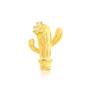 PRIMA ต่างหูทองคำ 99.9% รูปต้นกระบองเพชร Cactus Collection NG1E4116-SG (จำหน่ายเป็นชิ้น)