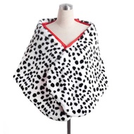 Deville Aaaaa Cruella Cosplay Costume Anime Black And White Witch Cloak Spotted Dog Leopard Print