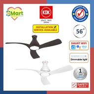 KDK H56GP (140cm) Wi-Fi and Apps Control DC LED Light Ceiling Fan