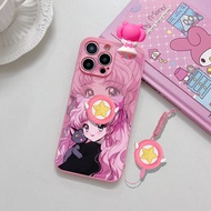 Huawei P10 Lite P10 P10 Plus P20 P20 Pro P30 P30 Pro P30 Lite Nova 4e P40 P20 Lite Nova 3e P40 Pro Cartoon Sailor Moon Phone Case (Including Stand Doll &amp; Lanyard)