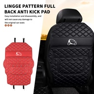 For Smart Leather Car Anti-kick Pad Auto Seat Back Organizer Storage Bag Car Backseat Anti Scratch P