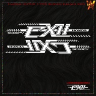 SCOOPY CX2 MOTORCYCLE VARIATION STICKERS CUTTING STICKERS