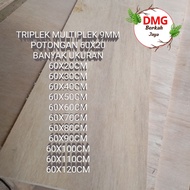 Plywood/ plywood plywood/ measuring 60x20cm, 9mm thick.