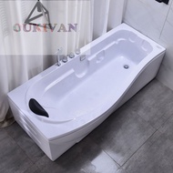 High Quality Whirlpool Jacuzzi Bath Tub Relaxing Massage Acrylic Thermostatic Bath Tub With LED Panel Tab Mandi