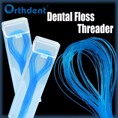 Dental Floss Threader Orthodontic Interdental Tooth Brackets Cleaning Wire Bridge Aid Threaders Dent