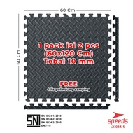 speeds matras evamat polos puzzle karpet puzzle lantai eva 30x30 034-4 - -5 hitam 60x60